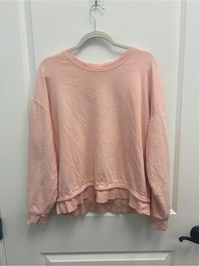 Women’s Athleta Long Sleeve Crew Neck Sweatshirt Pink